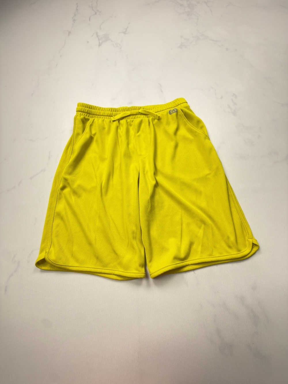 Gap FIt Athletic Shorts Yellow 2010s Sporty Wide Leg - Boys XL Husky